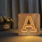 Wood Alphabet Light