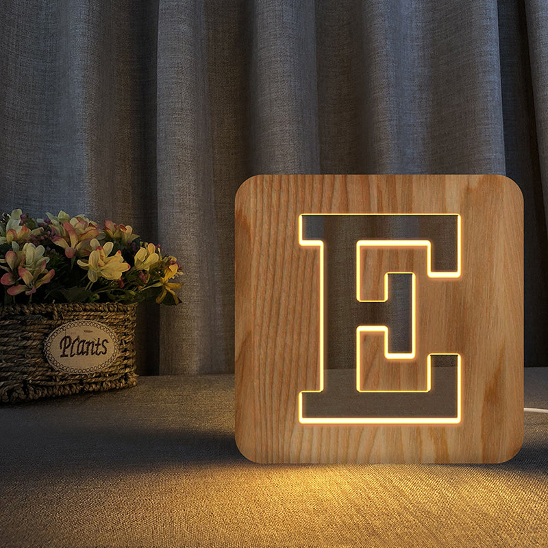 Wood Alphabet Light