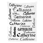 Personalized Name Arrange Word Art Multi Colors Fleece Blanket