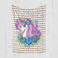Custom Unicorn Colorful Name Blankets With Flower