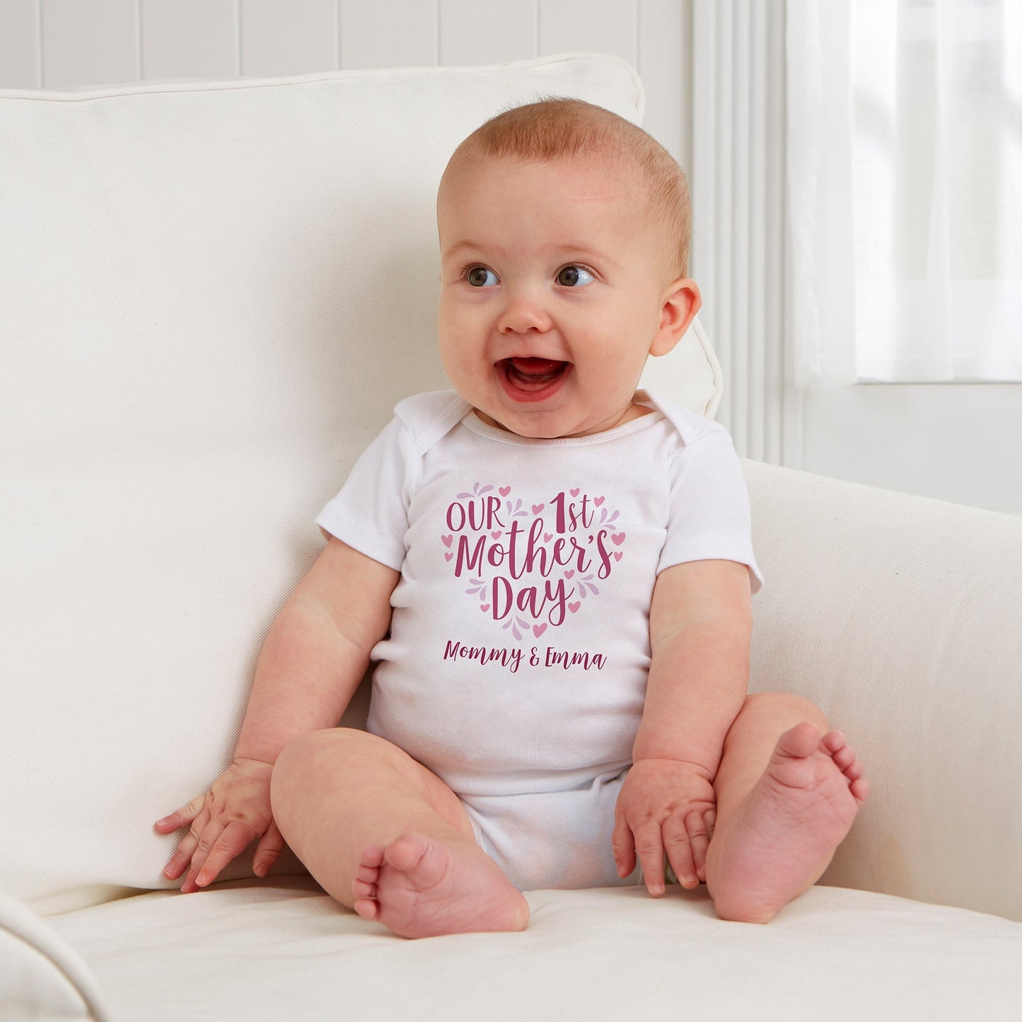Personalized Baby Onesie Our First Mother's Day Mom&Me