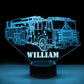 Personalized 7/16 Color Changing Long Truck 3D Illusion Led Lamp