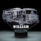 Personalized 7/16 Color Changing Long Truck 3D Illusion Led Lamp