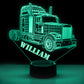 Personalized 7/16 Color Changing Lorry Right 3D Illusion Led Lamp