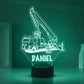 Personalized 7/16 Colors Changing Led Night Light Crane