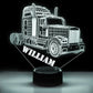 Personalized 7/16 Color Changing Lorry Right 3D Illusion Led Lamp