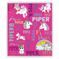 Custom Multi Unicorns Name Blankets With Initial