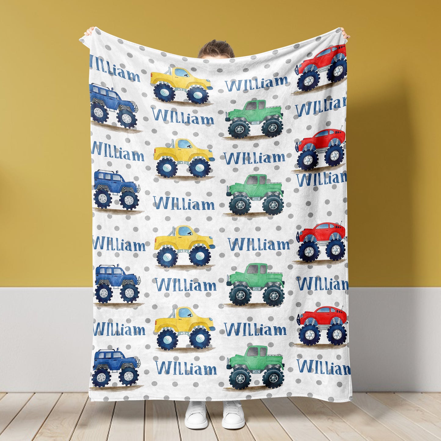 Custom Name Fleece Blanket 01