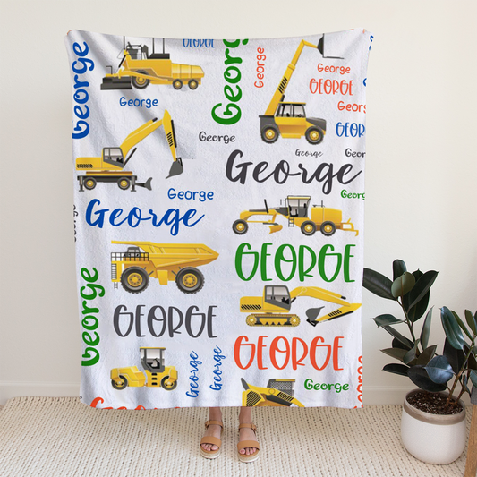 Personalized Minky Swaddle Blanket Construction