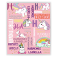Custom Multi Unicorns Name Blankets With Initial