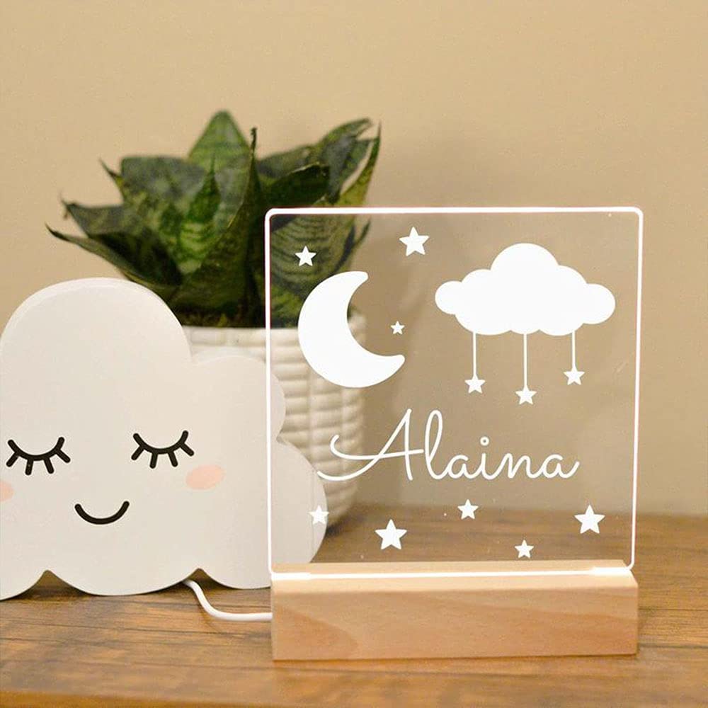 Personalized Cartoon Wood-base Night Light Multi Styles