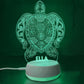 Personalized 3D Turtle Night Lights with Name 7/16 Colors Changing Led Lamp