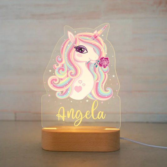 Personalized Light LED Bedroom Night Light Boys Girls Animal Mood Lighting I08 Unicorn