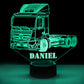 Personalized 7/16 Color Changing Tow Truck 3D Illusion Led Lamp