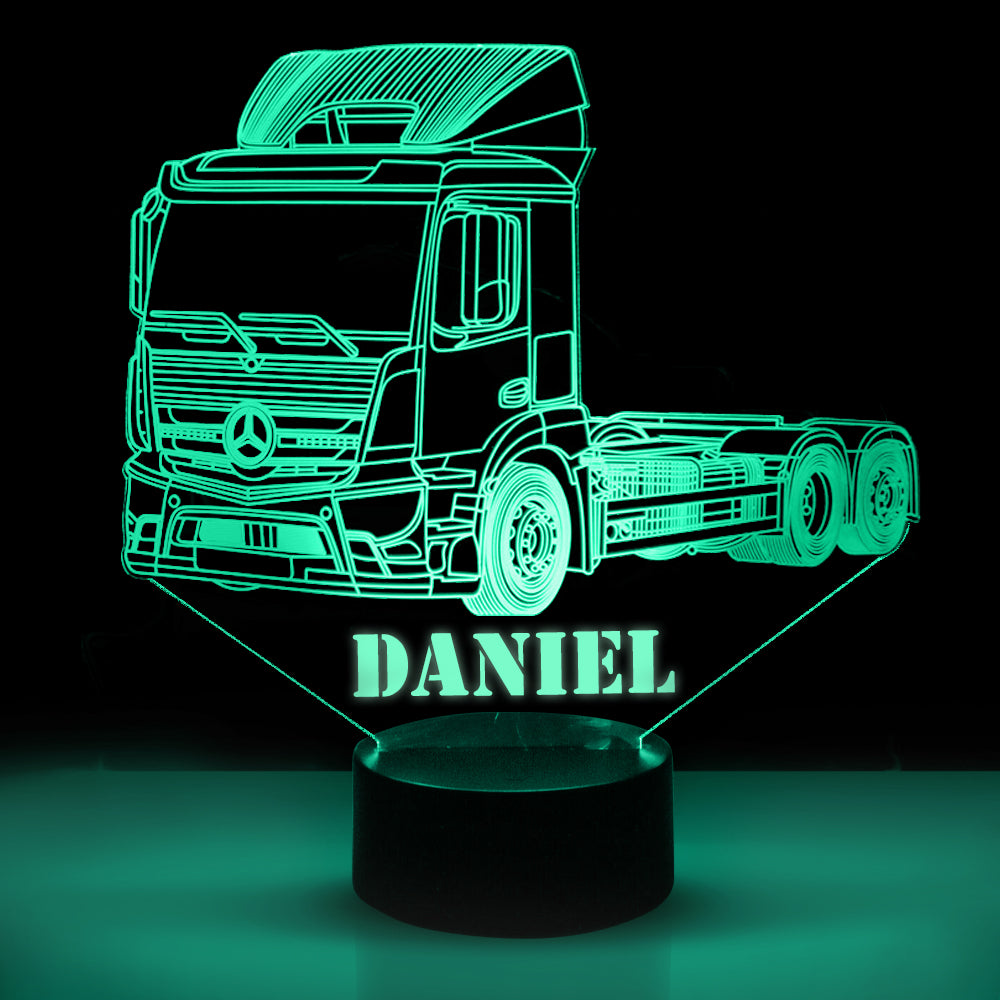 Personalized 7/16 Color Changing Tow Truck 3D Illusion Led Lamp