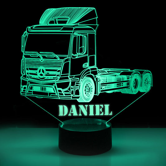Personalized 7/16 Color Changing Tow Truck 3D Illusion Led Lamp