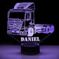 Personalized 7/16 Color Changing Tow Truck 3D Illusion Led Lamp