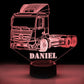 Personalized 7/16 Color Changing Tow Truck 3D Illusion Led Lamp