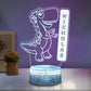 Personalised Dinosaur Colour Change Light LED Bedroom Night Light Boys Girls Mood Lighting 10