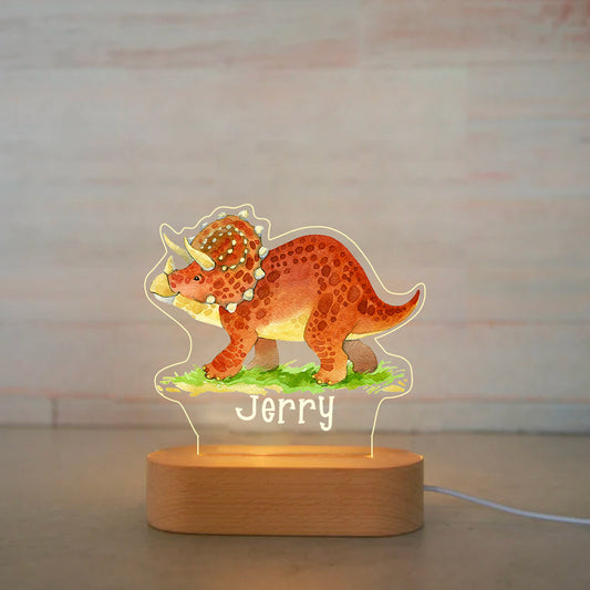 Personalized Light LED Bedroom Night Light Boys Girls Dinosaur Mood Lighting I002