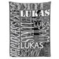 Personalized Big Name Arrange Word Art Multi Colors Fleece Blanket
