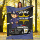 Personalized Name Fleece Police Car Blanket 112405