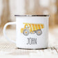 Personalized Enamel Constructions Mug Multi Colors Rim