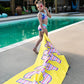 Personalized Beach Towel Striped Letters