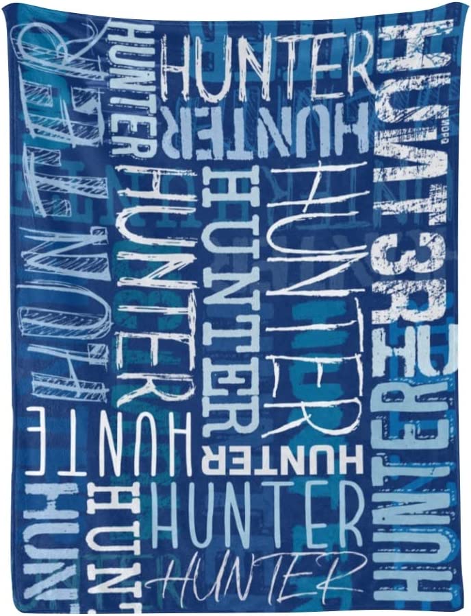 Personalized Name Word Art Multi Colors Fleece Blanket