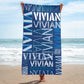 Personalized Word Name Arts Beach Towels 