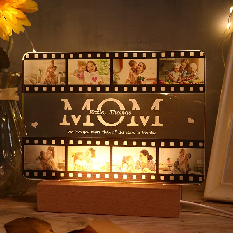 Custom Photo Engraved Night Lights Film Photo Light Home Gift For Love