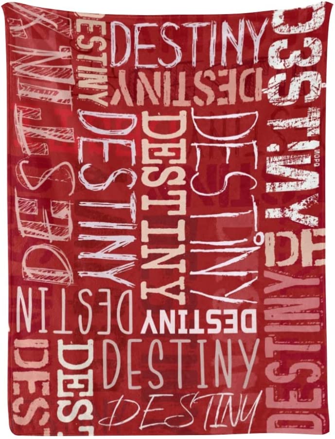 Personalized Name Word Art Multi Colors Fleece Blanket