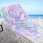 Mermaid Tail Personalized Kids Beach Towel