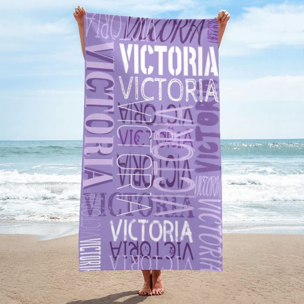 Personalized Word Name Arts Beach Towels 