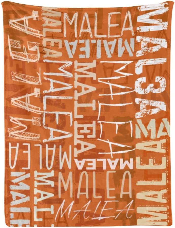 Personalized Name Word Art Multi Colors Fleece Blanket