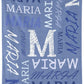 Personalized Name With Initial Word Art Multi Colors Fleece Blanket