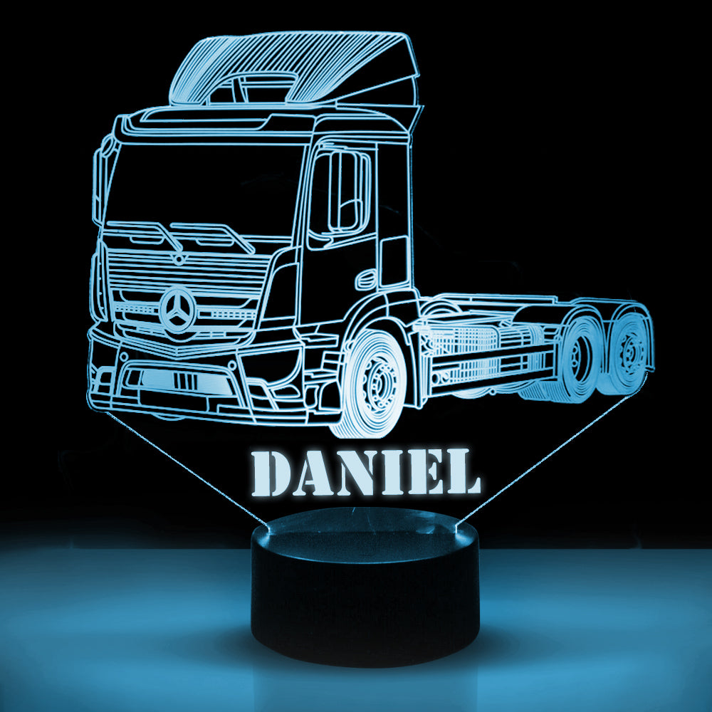 Personalized 7/16 Color Changing Tow Truck 3D Illusion Led Lamp