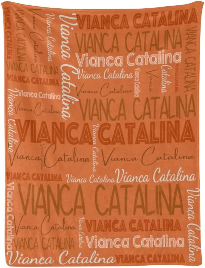 Personalized Cute Name Word Art Multi Colors Fleece Blanket