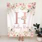 Personalized Minky Fleece Flower Baby Blanket Rose