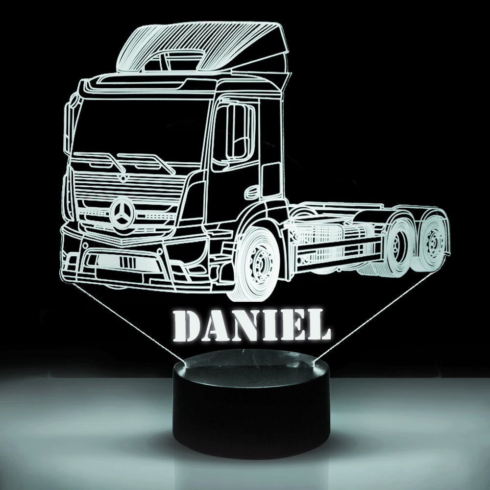 Personalized 7/16 Color Changing Tow Truck 3D Illusion Led Lamp