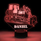 Personalized 7/16 Color Changing Excavator 3D Illusion Led Lamp