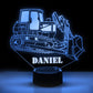 Personalized 7/16 Color Changing Excavator 3D Illusion Led Lamp