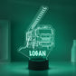 Personalized 7/16 Colors Changing Led Night Light Fire Truck