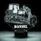 Personalized 7/16 Color Changing Excavator 3D Illusion Led Lamp