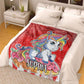Custom Magical Unicorn Name Blankets Red