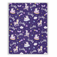 Custom Magical Unicorn Blanket With Name Purple