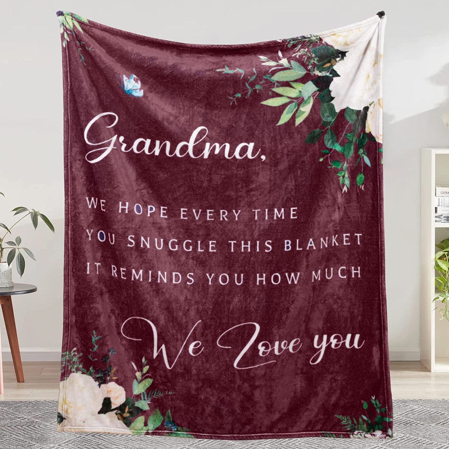 Personalized Mom/Nana/Auntie Blanket We Hope Every Time We Love You