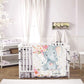Custom Floral Elephant Baby Nursery Blankets