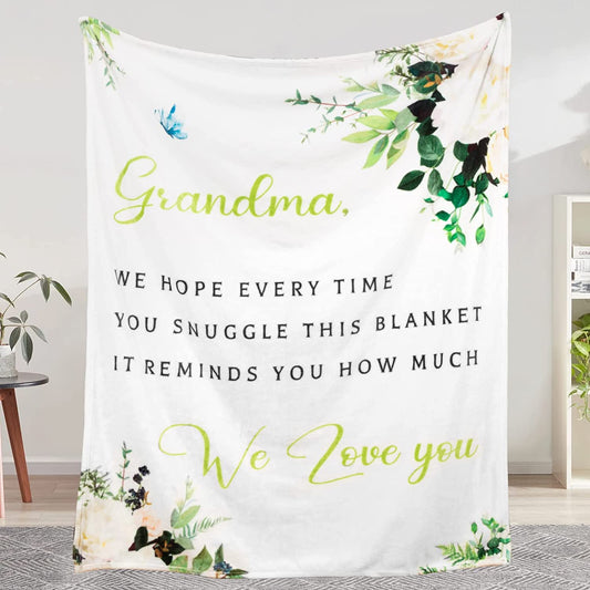 Personalized Mom/Nana/Auntie Blanket We Hope Every Time We Love You
