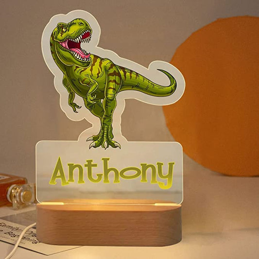 Personalized Light LED Bedroom Night Light Boys Girls Dinosaur Mood Lighting I026